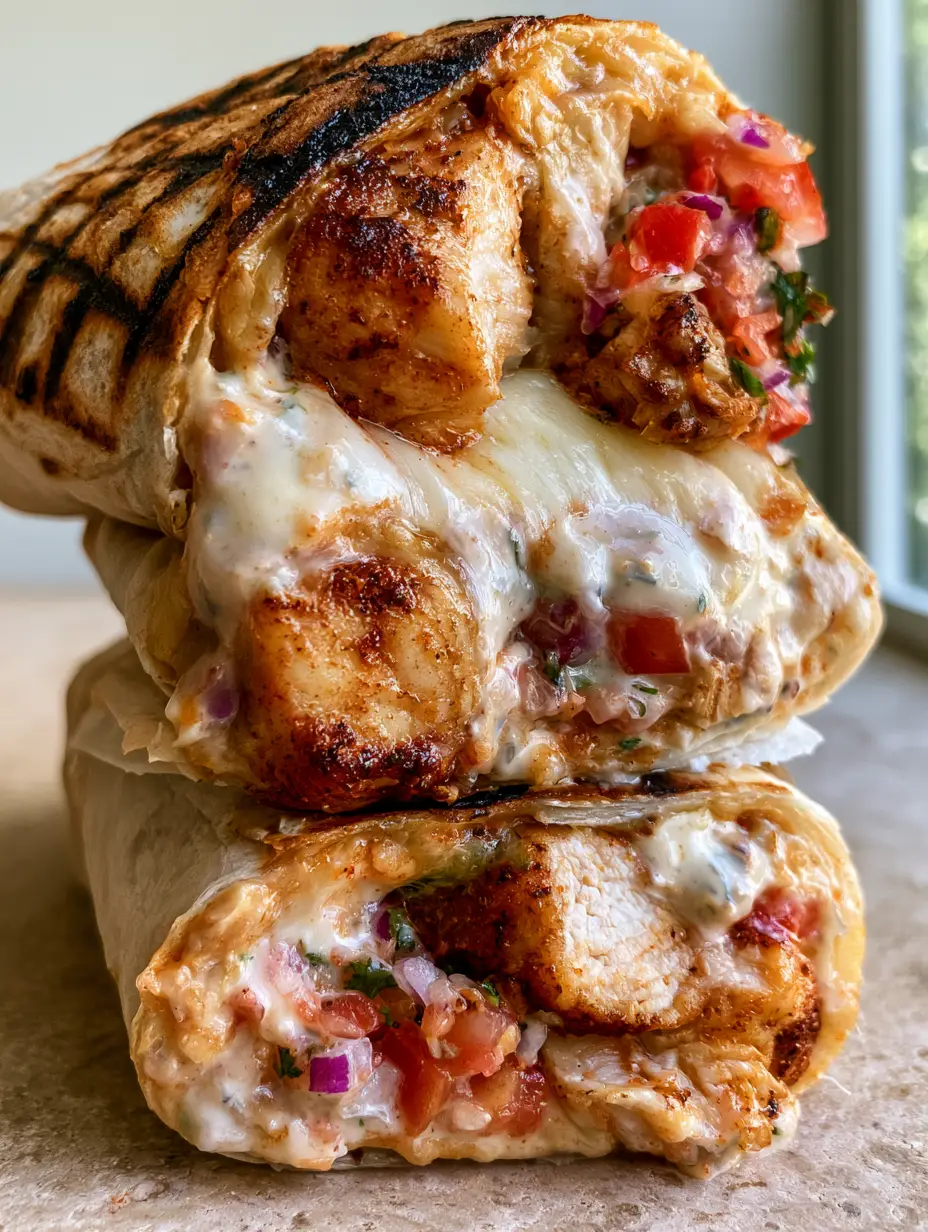 Make-Ahead Chicken Burritos: The Ultimate Freezer-Friendly Meal Prep Guide 3 Macro photo of charred flour tortillas and seared chicken filling in Make-Ahead Chicken Burritos.