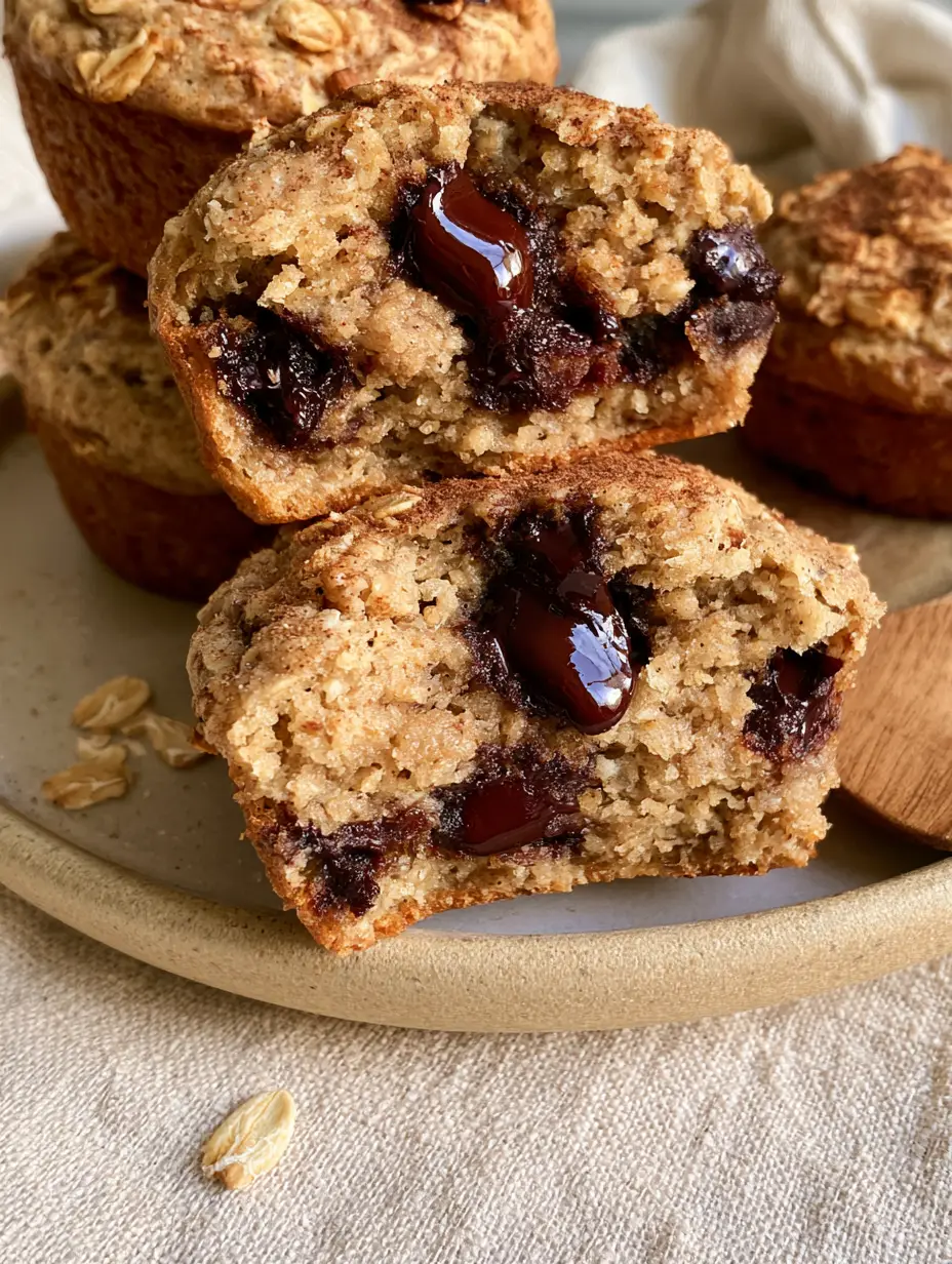 Macro shot of a fuel to go muffin broken in half revealing a moist interior and melted chocolate chips. (fuel to go muffins)
