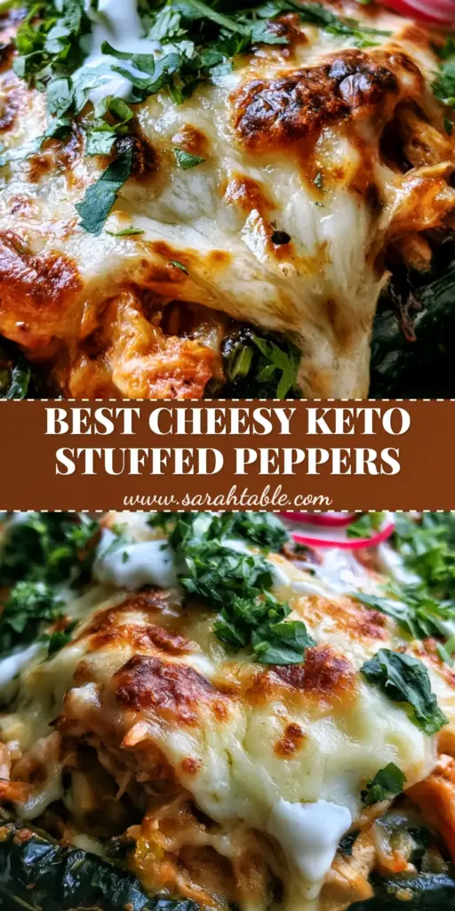 Chicken Stuffed Poblano Peppers with Bubbling Monterey Jack Cheese 4 A handheld smartphone photo of Chicken Stuffed Poblano Peppers with bubbling melted cheese and radishes. (Chicken Stuffed Poblano Peppers)