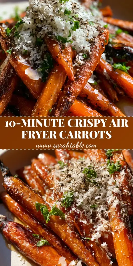 Whole Roasted Carrots with honey glaze and parmesan cheese on a ceramic plate.