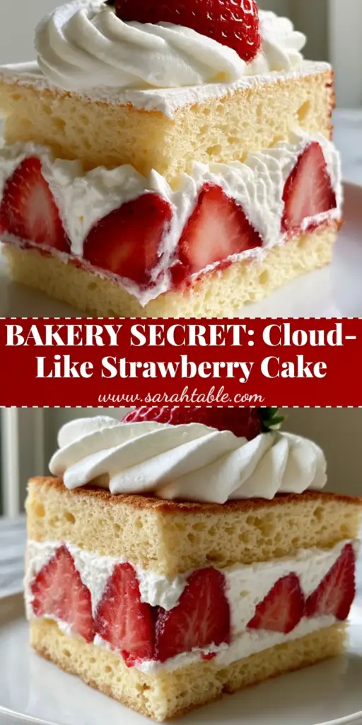 Japanese Strawberry Shortcake with Aerated Chiffon Sponge 4 A thick slice of Japanese Strawberry Shortcake showing the aerated chiffon layers and thick stabilized whipped cream. (Japanese Strawberry Shortcake)