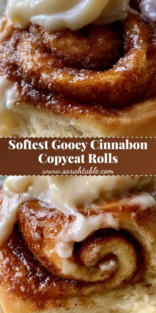 A close-up of a warm cinnamon roll being pulled apart, showing steaming dough layers and melting vanilla bean frosting. (cinnamon roll recipe)