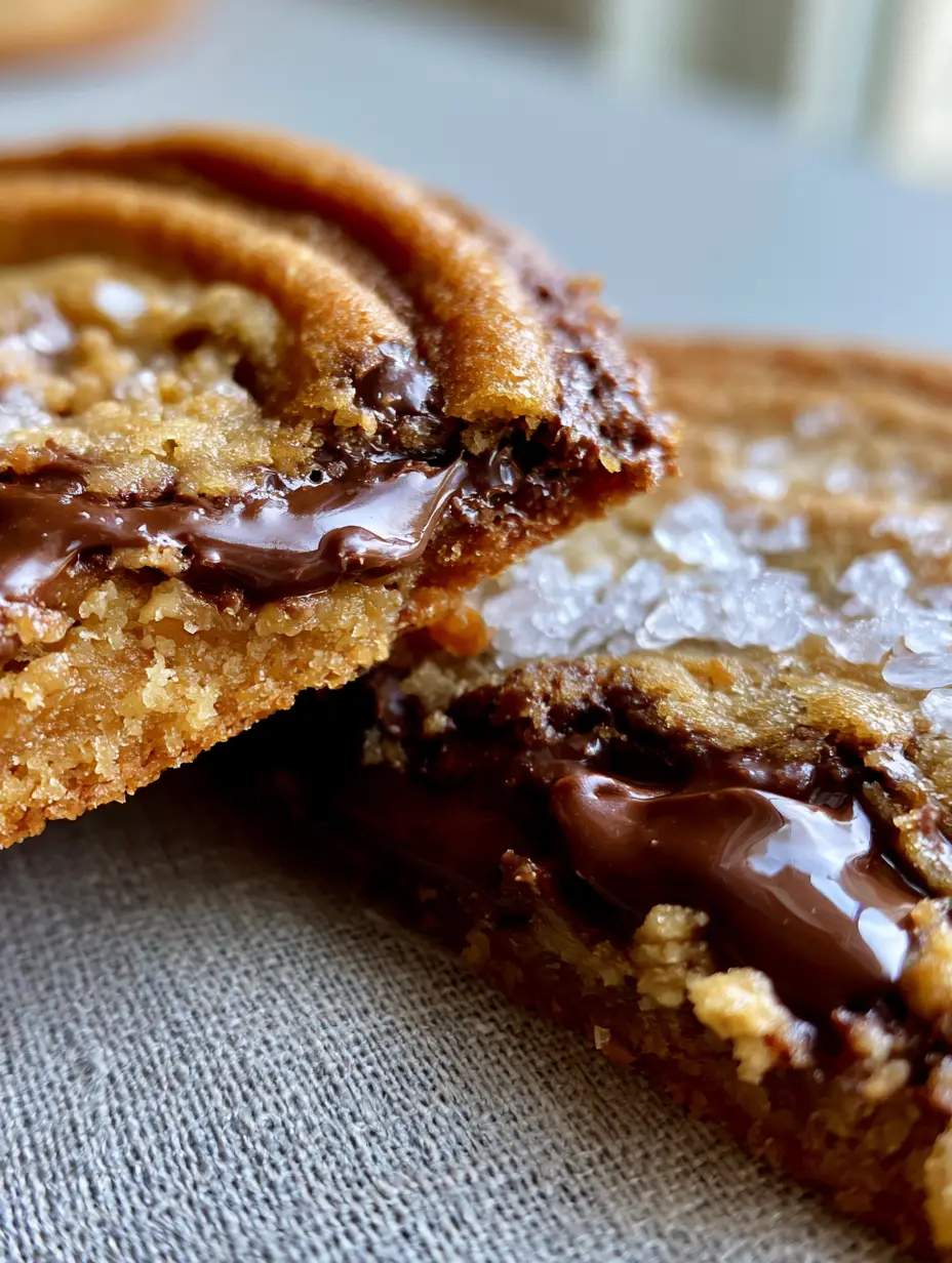 Extreme close-up of a single crispy chocolate chip cookie being snapped in half showing a brittle buttery texture and melted chocolate.